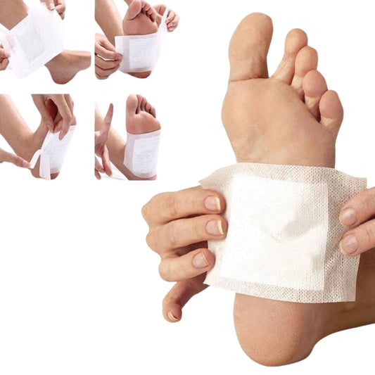 Detox Foot Pads With Ginger Salt 10 Pcs Velvet Wellness
